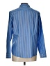 Lands' End 100% Cotton Stripes Blue Long Sleeve Button-Down Shirt Size 10 (petite) - photo 2
