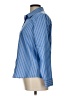 Lands' End 100% Cotton Stripes Blue Long Sleeve Button-Down Shirt Size 10 (petite) - photo 5