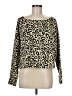 Rise by Lularoe Animal Print Gold Pullover Sweater Size M - photo 1