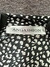 Angashion 100% Polyester Animal Print Black 3/4 Sleeve Blouse Size XL - photo 7