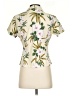 Assorted Brands 100% Cotton Floral Ivory Short Sleeve Blouse Size XS - photo 2