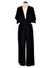 Hyfve 100% Polyester Solid Black Jumpsuit Size L - photo 1