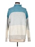 Gap Color Block Blue Turtleneck Sweater Size Med - Lg - photo 1