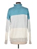 Gap Color Block Blue Turtleneck Sweater Size Med - Lg - photo 2