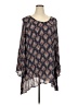 Mossimo Supply Co. 100% Rayon Blue Long Sleeve Blouse Size XXL - photo 1