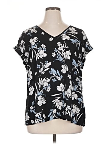 Worthington Short Sleeve Blouse (view 1)
