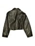 Zara 100% Polyurethane Metallic Green Tan Jacket Size 13 - 14 - photo 2