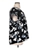 Worthington 100% Polyester Black Short Sleeve Blouse Size XL - photo 4