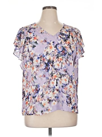 Liz Claiborne Career Short Sleeve Blouse (view 1)