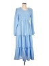 Zaful 100% Polyester Blue Casual Dress Size 10 - photo 1