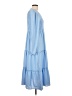 Zaful 100% Polyester Blue Casual Dress Size 10 - photo 4