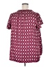 Lane Bryant 100% Polyester Burgundy 3/4 Sleeve Blouse Size 20 - photo 2