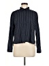 Assorted Brands Stripes Black Blue Long Sleeve Blouse Size M - photo 1