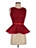 Maje 100% Polyester Red Sleeveless Top Size Sm (1) - photo 1