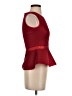 Maje 100% Polyester Red Sleeveless Top Size Sm (1) - photo 4