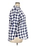 Van Heusen 100% Cotton Checkered-gingham Blue 3/4 Sleeve Button-Down Shirt Size XXL - photo 4