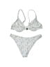 Unbranded Stars White Two Piece Swimsuit Size M - photo 2