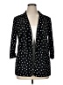 Maurices Polka Dots Black Blazer Size 0X - photo 1