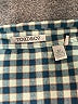 Toad & Co Checkered-gingham Teal Long Sleeve Blouse Size M - photo 4