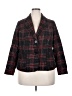 Fashion Bug Plaid Red Blazer Size 18 - photo 1
