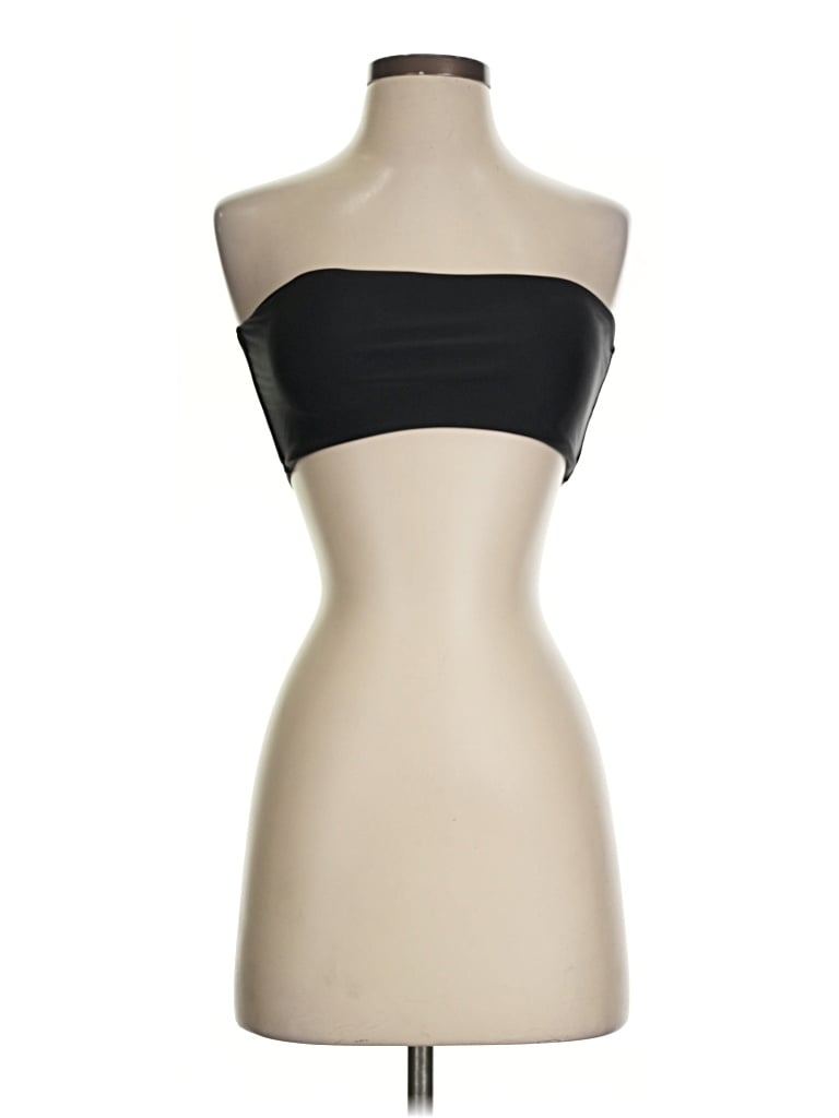 Pre-owned Zaful Tube Top Black Strapless Neckline Tops