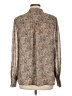 DR2 100% Polyester Animal Print Brown Long Sleeve Blouse Size L - photo 2