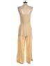 Universal Thread Metallic Gold Ivory Jumpsuit Size S - photo 2
