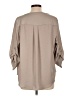 Torrid 100% Polyester Tan 3/4 Sleeve Blouse Size Lg Plus (0) - photo 2