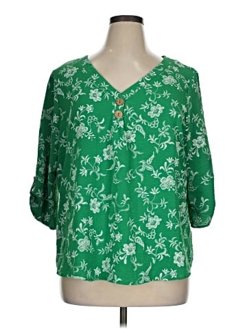 Cure 3/4 Sleeve Blouse (view 1)