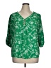 Cure 100% Polyester Green 3/4 Sleeve Blouse Size XL - photo 1