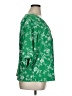 Cure 100% Polyester Green 3/4 Sleeve Blouse Size XL - photo 4