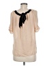 Joie Tan Short Sleeve Blouse Size M - photo 2
