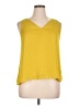 Chelsea28 100% Polyester Solid Yellow Sleeveless Top Size XL - photo 1