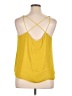 Chelsea28 100% Polyester Solid Yellow Sleeveless Top Size XL - photo 2
