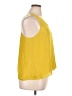 Chelsea28 100% Polyester Solid Yellow Sleeveless Top Size XL - photo 4