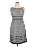 Max Studio Print Teal Casual Dress Size XL - photo 1