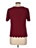Shein Polka Dots Burgundy Short Sleeve T-Shirt Size L - photo 2
