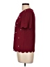 Shein Polka Dots Burgundy Short Sleeve T-Shirt Size L - photo 5