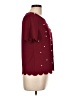 Shein Polka Dots Burgundy Short Sleeve T-Shirt Size L - photo 4