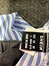 Shein Stripes Blue Sleeveless Button-Down Shirt Size L - photo 6