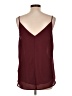 Calvin Klein 100% Polyester Burgundy Sleeveless Blouse Size L - photo 2