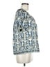 Max Studio Blue Short Sleeve Blouse Size M - photo 4