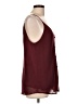 Calvin Klein 100% Polyester Burgundy Sleeveless Blouse Size L - photo 4