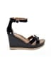 Ugg 100% Leather Black Wedges Size 7 - photo 1