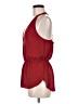 Express 100% Polyester Red Sleeveless Blouse Size M - photo 5