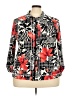 Sportelle 100% Cotton Print Red Jacket Size 3X - photo 1