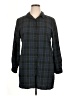 North Style Plaid Black 3/4 Sleeve Button-Down Shirt Size XL - photo 1