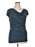 Studio M Teal Short Sleeve Top Size XL - photo 1