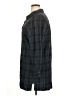 North Style Plaid Black 3/4 Sleeve Button-Down Shirt Size XL - photo 5