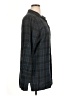 North Style Plaid Black 3/4 Sleeve Button-Down Shirt Size XL - photo 4